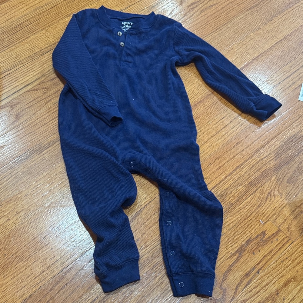 Carters 24 month navy one piece outfit